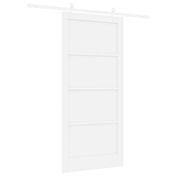 vidaXL Συρόμενη Πόρτα Λευκό 93 x 202 cm