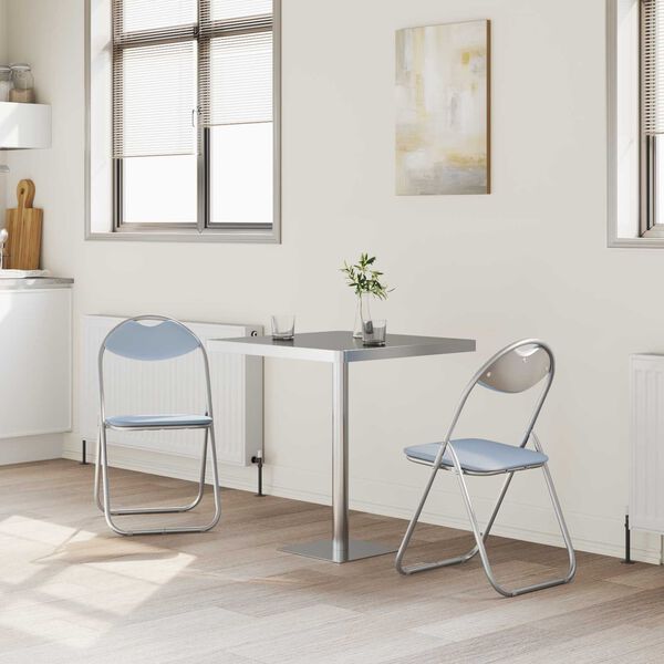 vidaXL &Pi;&tau;&upsilon;&sigma;&sigma;ό&mu;&epsilon;&nu;&eta; &Kappa;&alpha;&rho;έ&kappa;&lambda;&alpha; 2 pcs &Gamma;&kappa;&rho;&iota; 48 x 43,5 x 81 &epsilon;&kappa;. &Tau;&epsilon;&chi;&nu;&eta;&tau;ό &Delta;έ&rho;&mu;&alpha;