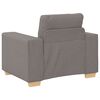 vidaXL Σετ Καναπέ με μαξιλάρι με μαξιλάρι 3 pcs Taupe ύφασμα