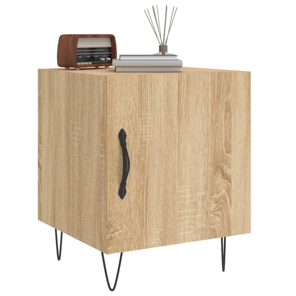 vidaXL Κομοδίνα 2 τεμ. Sonoma Δρυς 40x40x50 εκ. από Επεξεργασμένο Ξύλο