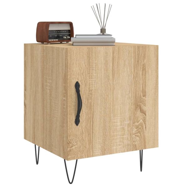vidaXL Κομοδίνα 2 τεμ. Sonoma Δρυς 40x40x50 εκ. από Επεξεργασμένο Ξύλο