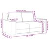 vidaXL Σετ Καναπέ 3 pcs Σκούρο Πράσινο 220 x 78 x 84 εκ. ύφασμα