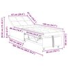 vidaXL Κρεβάτι καναπές Σκούρο Γκρι 67 x 194 x 82 εκ