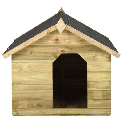 vidaXL Σπιτάκι Σκύλου με Ανοιγόμενη Οροφή από Εμποτισμένο Ξύλο Πεύκου