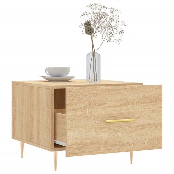 vidaXL Τραπεζάκι Σαλονιού Sonoma Δρυς 50x50x40 εκ. Επεξεργασμένο Ξύλο