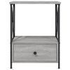 vidaXL Κομοδίνα 2 τεμ Γκρι Sonoma 50x41x65 εκ. από Επεξεργασμένο Ξύλο