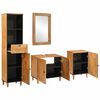 vidaXL Σετ Επίπλων Μπάνιου με συρτάρι 4 pcs Καφέ 38 x 33 x 160 εκ.