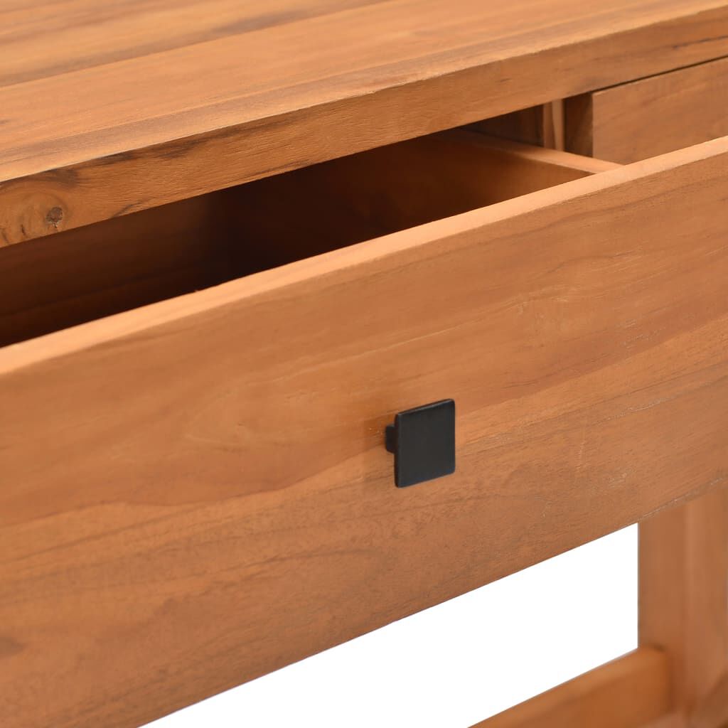 vidaXL Γραφείο με 2 Συρτάρια 140 x 40 x 75 εκ. Ξύλο Teak