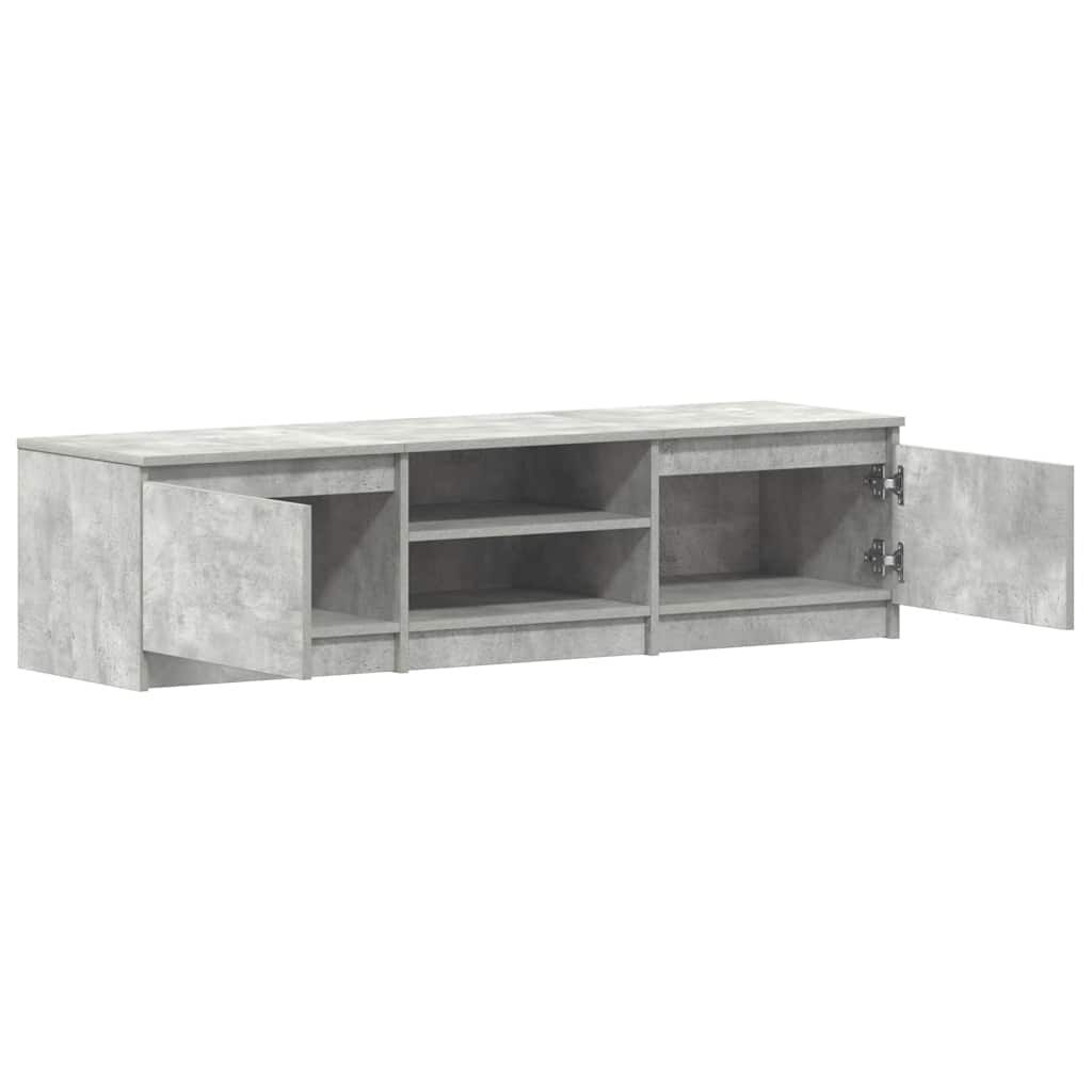 vidaXL Έπιπλο Τηλεόρασης Γκρι Σκυροδέματος 140x40x35,5 εκ. Επεξ. Ξύλο
