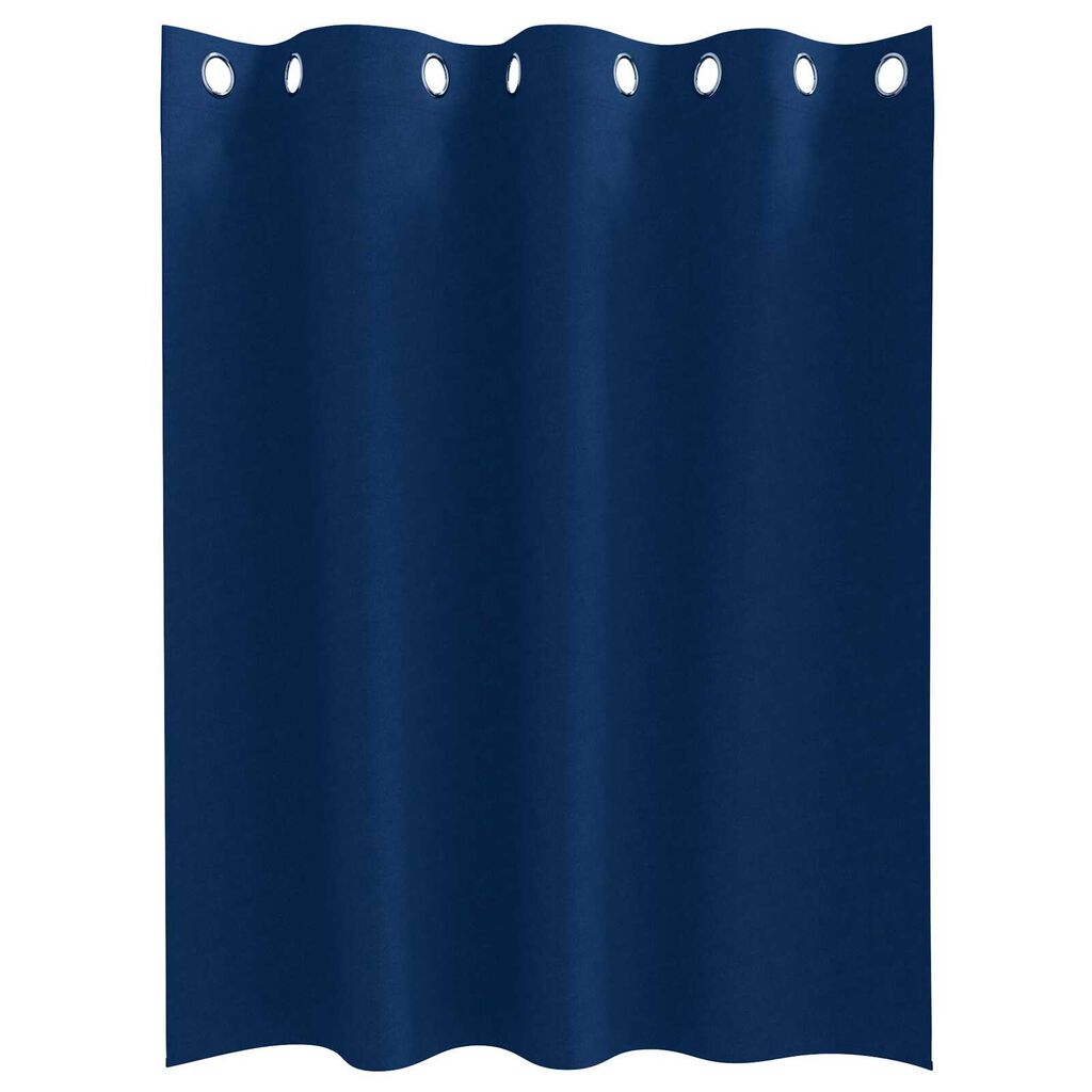 vidaXL Κουρτίνες 2 pcs Σκούρο Μπλε 140 x 140 cm Πολυεστέρας