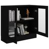 vidaXL Βιτρίνα Μαύρη 82,5 x 30,5 x 80 εκ. Επεξ. Ξύλο