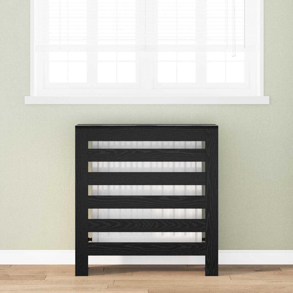 vidaXL Καπάκι Καλοριφέρ Μαύρη Οξυά 78 x 20 x 82 cm