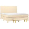 vidaXL &Kappa;&rho;&epsilon;&beta;ά&tau;&iota; Boxspring &mu;&epsilon; &Sigma;&tau;&rho;ώ&mu;&alpha; &Kappa;&rho;&epsilon;&mu; 180x200 &epsilon;&kappa;. &Upsilon;&phi;&alpha;&sigma;&mu;ά&tau;&iota;&nu;&omicron;