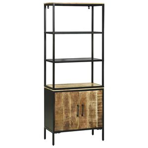 vidaXL Highboard Καφέ 70 x 35 x 180 εκ. Μασίφ ξύλο μάνγκο