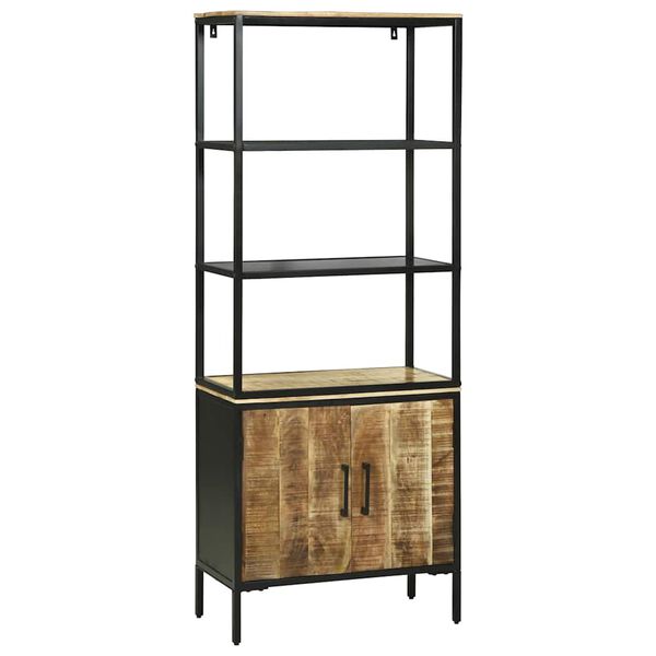 vidaXL Highboard Καφέ 70 x 35 x 180 εκ. Μασίφ ξύλο μάνγκο