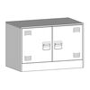 vidaXL Έπιπλο Τηλεόρασης Πράσινο Λαδί 67x39x44 εκ. από Ατσάλι