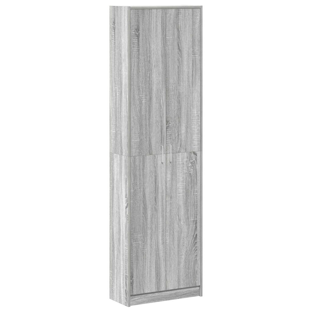 vidaXL Ντουλάπα Γκρι Σονόμα 55x25x189 εκ. από Μοριοσανίδα