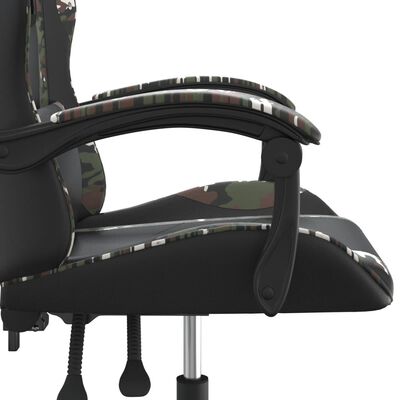 vidaXL Καρέκλα Gaming Μαύρο/Παραλλαγή από Συνθετικό Δέρμα