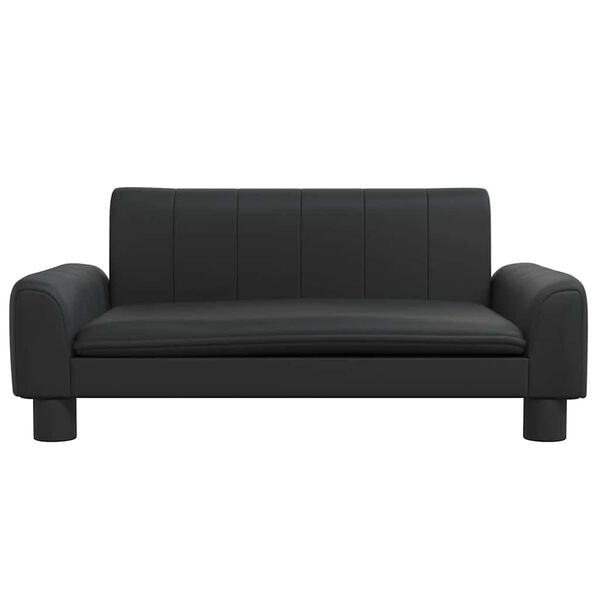 vidaXL Κρεβάτι Σκύλου Μαύρο 70 x 45 x 30 εκ. από Συνθετικό Δέρμα