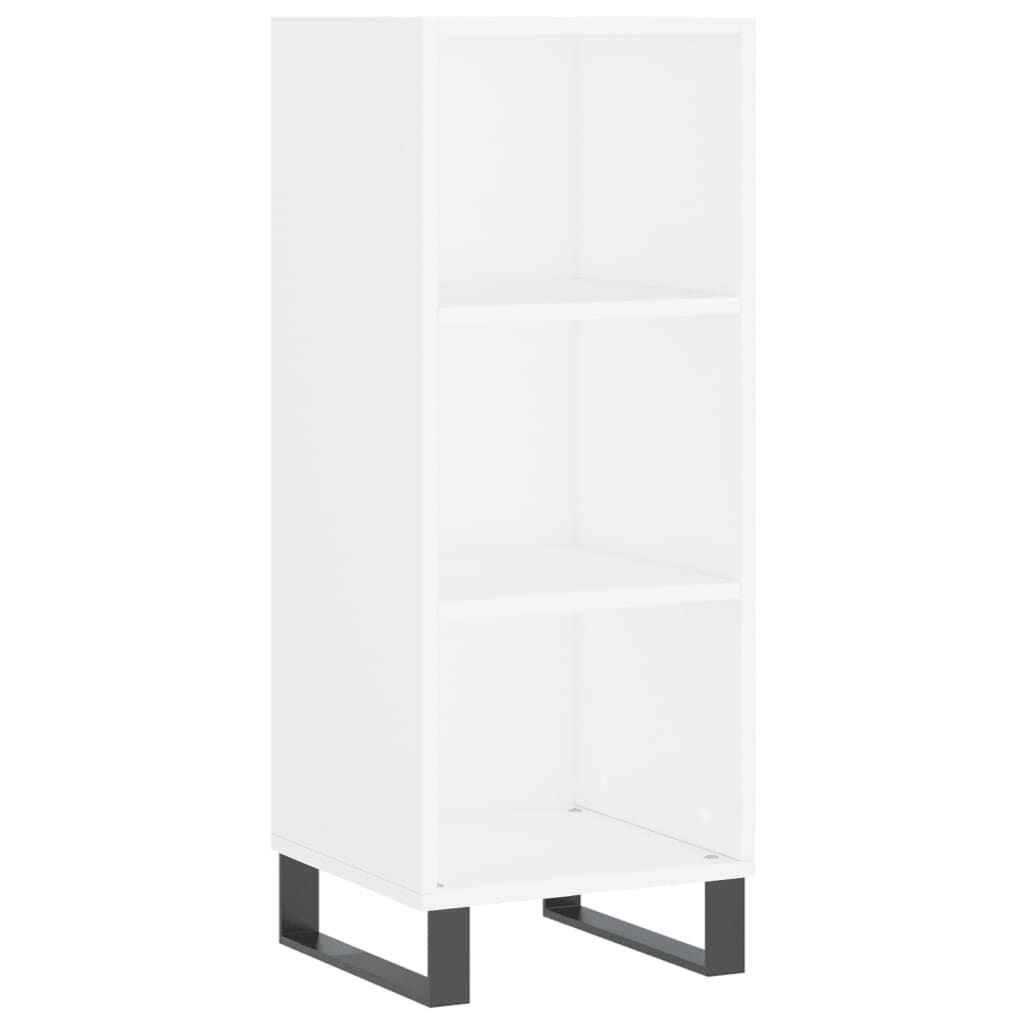vidaXL Ντουλάπι Λευκό 34,5 x 34 x 180 εκ. από Επεξεργασμένο Ξύλο