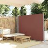 vidaXL Σκίαστρο Πλαϊνό Συρόμενο Καφέ 160 x 500 εκ.