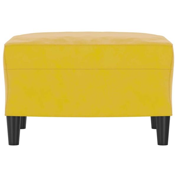 vidaXL Υποπόδιο Κίτρινο 60x50x41 εκ. Βελούδινο