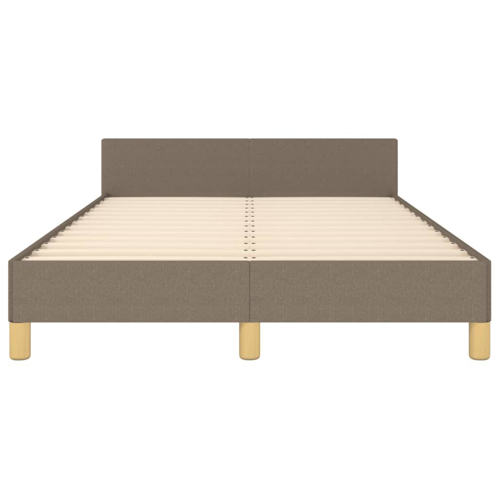 vidaXL Σκελετός Κρεβατιού Χωρίς Στρώμα Taupe 120x200 εκ. Υφασμάτινο