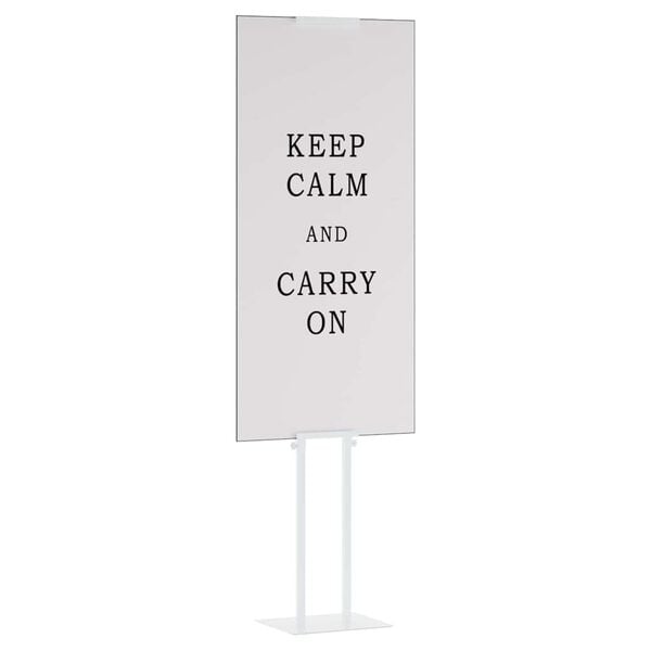 vidaXL Εκθεσιακές Οθόνες 2 pcs Λευκό 30 x 24 x 208 εκ. Σίδερο