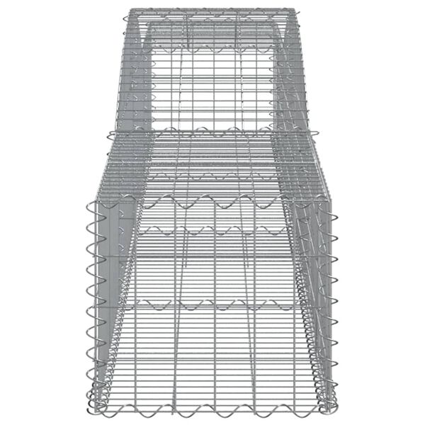 vidaXL Συρματοκιβώτια Τοξωτά 15 τεμ. 400x50x40/60 εκ. Γαλβαν. Ατσάλι