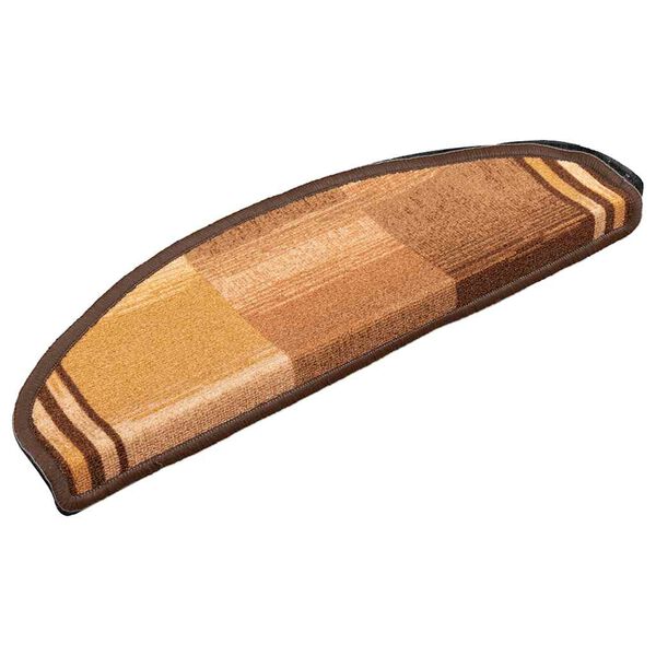 vidaXL Πατάκια Σκάλας Αυτοκόλλητα 5 τεμ. Καφέ 65x21x4 εκ.