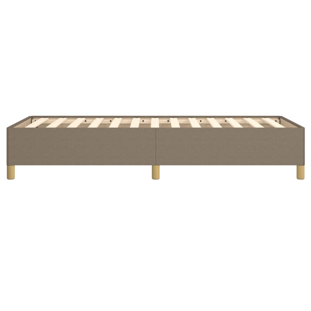 vidaXL Σκελετός Κρεβατιού Χωρίς Στρώμα Taupe 100 x 200 εκ. Υφασμάτινο