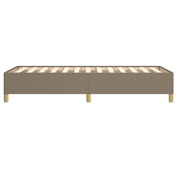 vidaXL Σκελετός Κρεβατιού Χωρίς Στρώμα Taupe 100 x 200 εκ. Υφασμάτινο