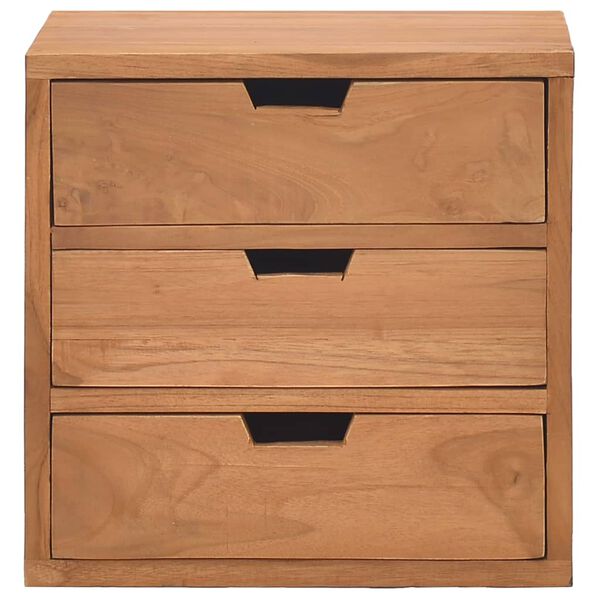 vidaXL Κομοδίνο 40 x 30 x 40 εκ. από Μασίφ Ξύλο Teak