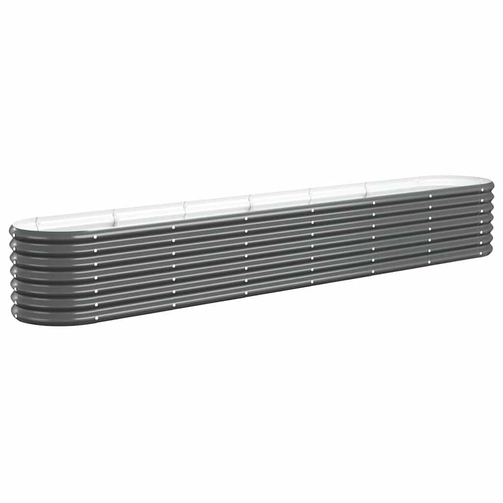vidaXL Ζαρντινιέρα Ανθρακί 260x40x36 εκ Γαλβανισμένος χάλυβας