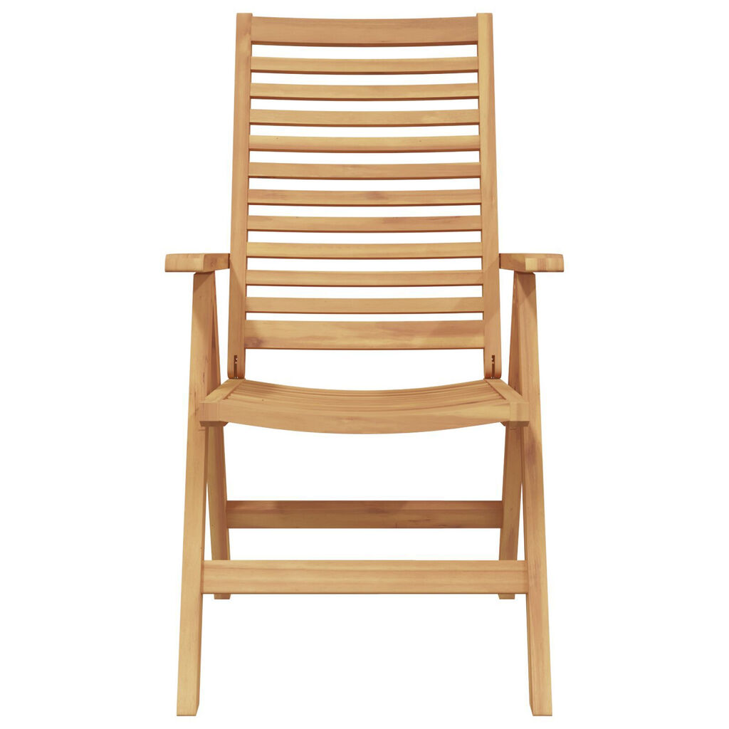 vidaXL Καρέκλα Κήπου 4 pcs Καφέ 52 x 64.5 x 108 εκ. Μασίφ ξύλο teak
