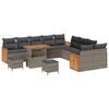 vidaXL &Sigma;&epsilon;&tau; &Kappa;&alpha;&nu;&alpha;&pi;έ &Kappa;ή&pi;&omicron;&upsilon; &mu;&epsilon; &mu;&alpha;&xi;&iota;&lambda;ά&rho;&iota; 13 pcs &Gamma;&kappa;&rho;&iota;