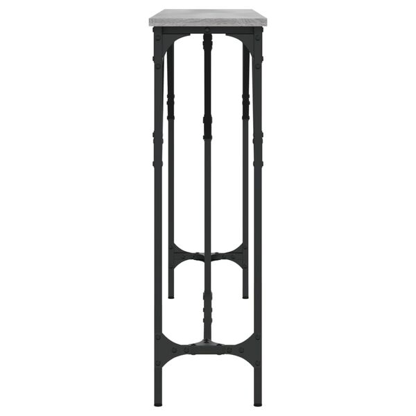 vidaXL Τραπέζι Κονσόλα Γκρι Sonoma 140 x 23 x 75 εκ. Επεξεργ. από Ξύλο