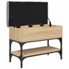 vidaXL Παπουτσοθήκη Sonoma Δρυς 62x32x45 εκ. από Επεξεργασμένο Ξύλο