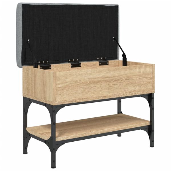 vidaXL Παπουτσοθήκη Sonoma Δρυς 62x32x45 εκ. από Επεξεργασμένο Ξύλο
