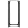 vidaXL Ράφι για καυσόξυλα Μαύρο 25x25x60 cm Ατσάλι ψυχρής έλασης