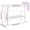 vidaXL Ζαρντινιέρα Υπερυψωμένη 101x30x69 εκ. Μασίφ Ξύλο Ψευδοτσούγκας