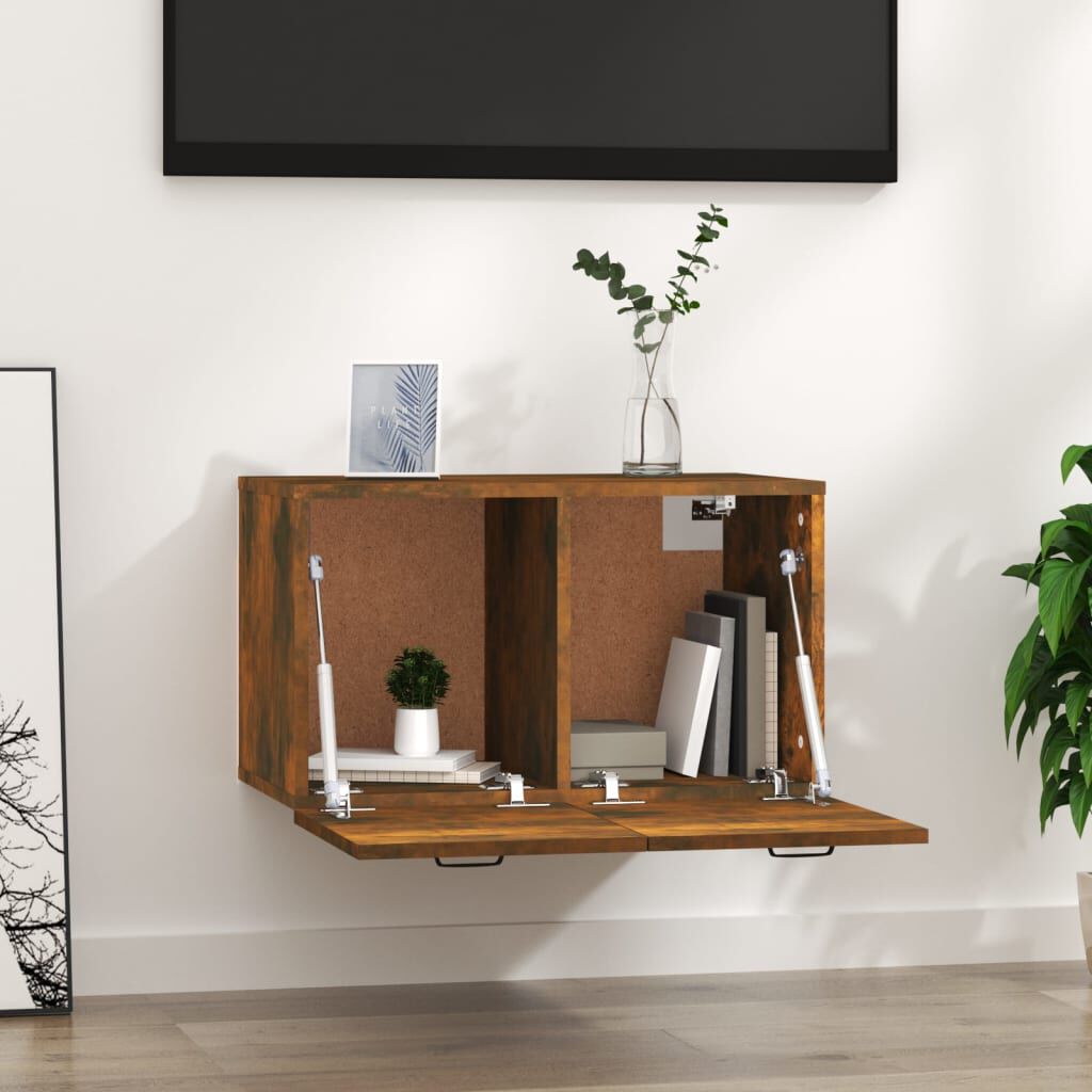 vidaXL Ντουλάπι Τοίχου Καπνιστή Δρυς 60x36,5x35 εκ. Επεξεργασμένο Ξύλο