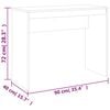 vidaXL Γραφείο Γκρι Σκυροδέματος 90x40x72 εκ. Επεξεργασμένο Ξύλο