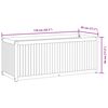 vidaXL Ζαρντινιέρα Κήπου 110x45x44 εκ. Μασίφ Ξύλο Ακακίας/Ατσάλι
