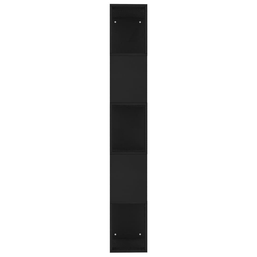 vidaXL Βιβλιοθήκη/Διαχωριστικό Χώρου Μαύρη 45x24x159 εκ. Επεξ. Ξύλο