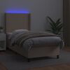 vidaXL &Kappa;&rho;&epsilon;&beta;ά&tau;&iota; Boxspring &Sigma;&tau;&rho;ώ&mu;&alpha;&LED &Kappa;&alpha;&pi;&omicron;&upsilon;&tau;&sigma;ί&nu;&omicron; 80x200 &epsilon;&kappa;. &Sigma;&upsilon;&nu;&theta;. &Delta;έ&rho;&mu;&alpha;