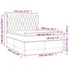 vidaXL &Kappa;&rho;&epsilon;&beta;ά&tau;&iota; Boxspring &mu;&epsilon; &Sigma;&tau;&rho;ώ&mu;&alpha; &Alpha;&nu;&omicron;&iota;&chi;&tau;ό &Gamma;&kappa;&rho;&iota; 140x200 &epsilon;&kappa;. &Upsilon;&phi;&alpha;&sigma;&mu;ά&tau;&iota;&nu;&omicron;