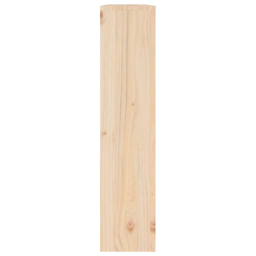 vidaXL Κάλυμμα Καλοριφέρ Μαύρο 108,5x19x84 εκ. από Μασίφ Ξύλο Πεύκου
