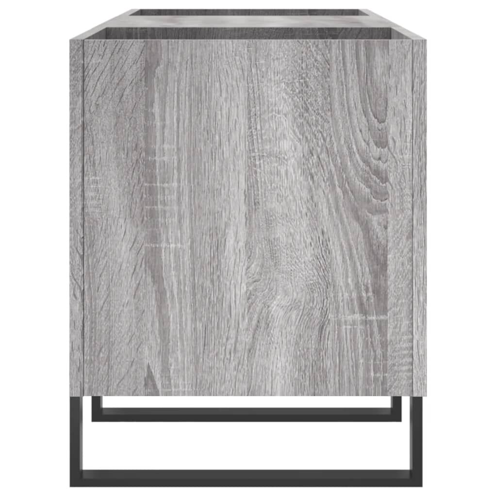 vidaXL Δισκοθήκη Γκρι Sonoma 121 x 38 x 48 εκ. από Επεξεργασμένο Ξύλο