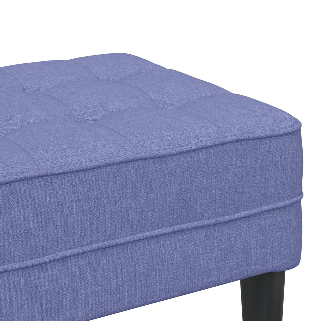 vidaXL Παγκάκι Τζην Μπλε 113x57x39 εκ. Υφασμάτινο